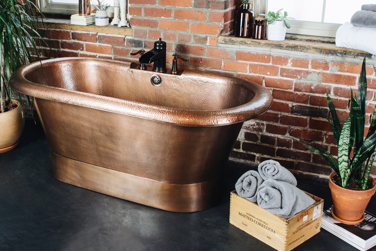The Thales Copper Bathtub Designing, Sinkology Copper Bathtub