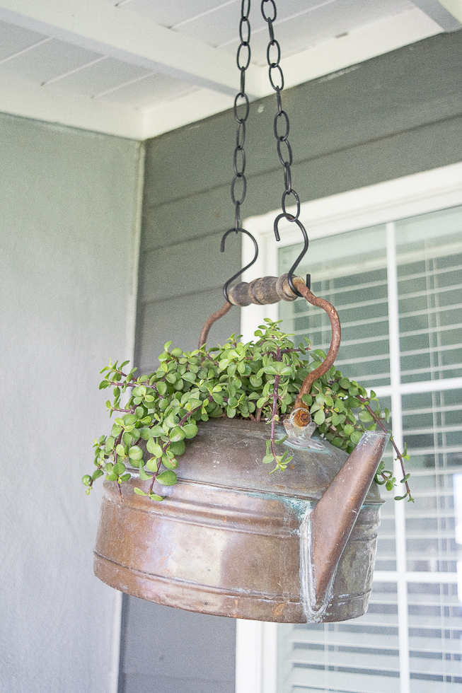 hanging-copper-pot-planter