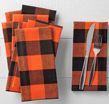 orange-buffalo-check-napkins