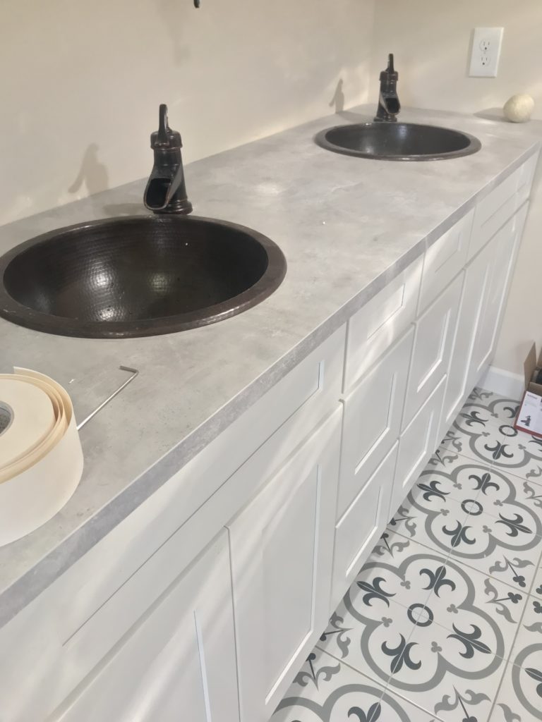 antique-copper-drop-in-bath-sinks-dual-vanity