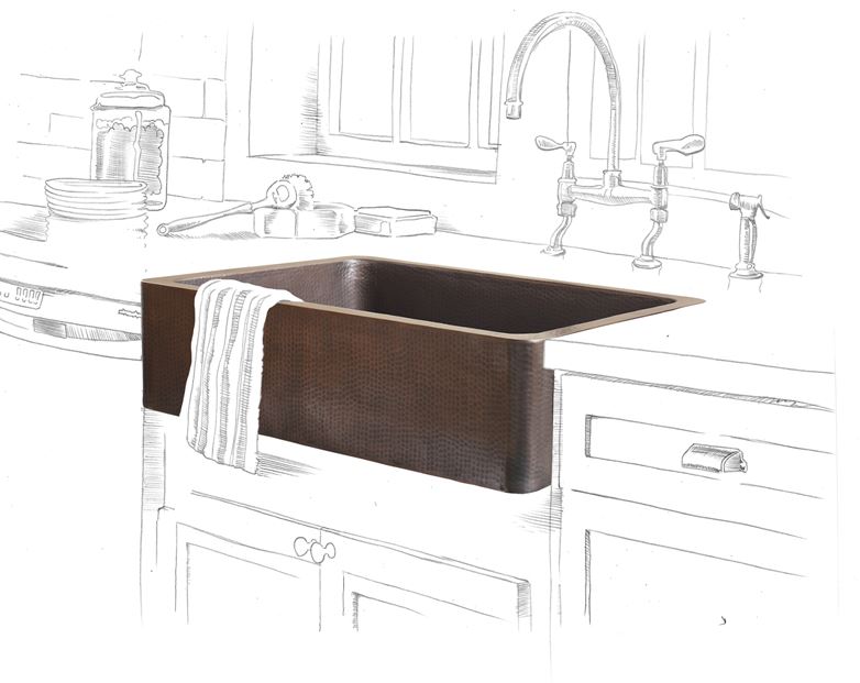 The Sinkology Copper Sink Ing Guide, Bronze Farmhouse Kitchen Sink
