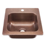 Sinkology TB20-AC Sink Jr Strainer Bar Drain with Removable Basket in Antique Copper 