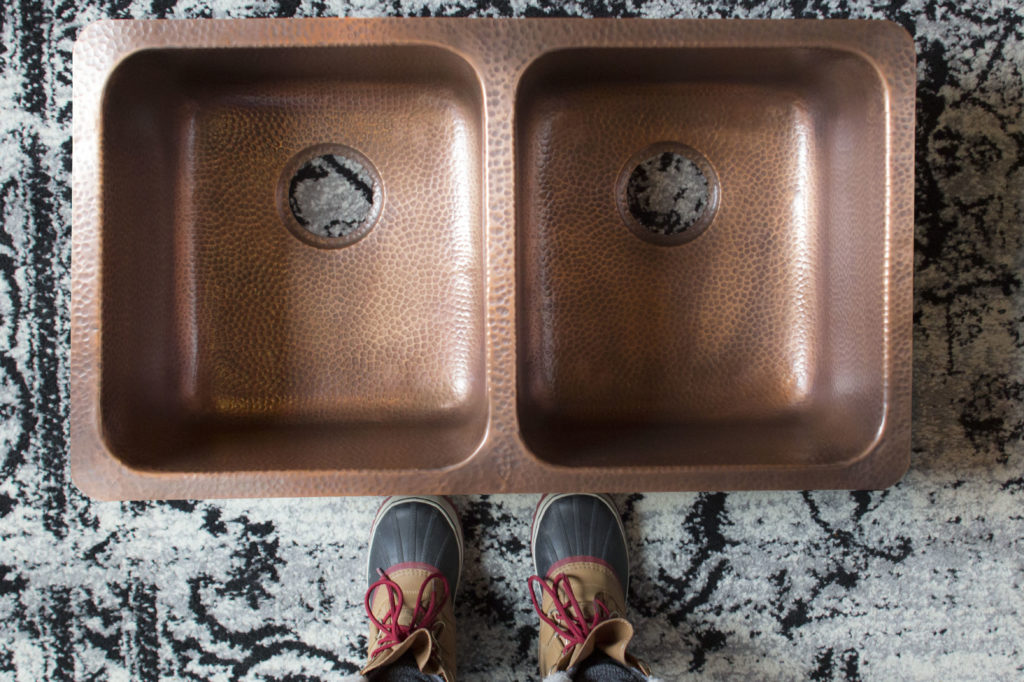copper undermount kitchen sink and faucet combo