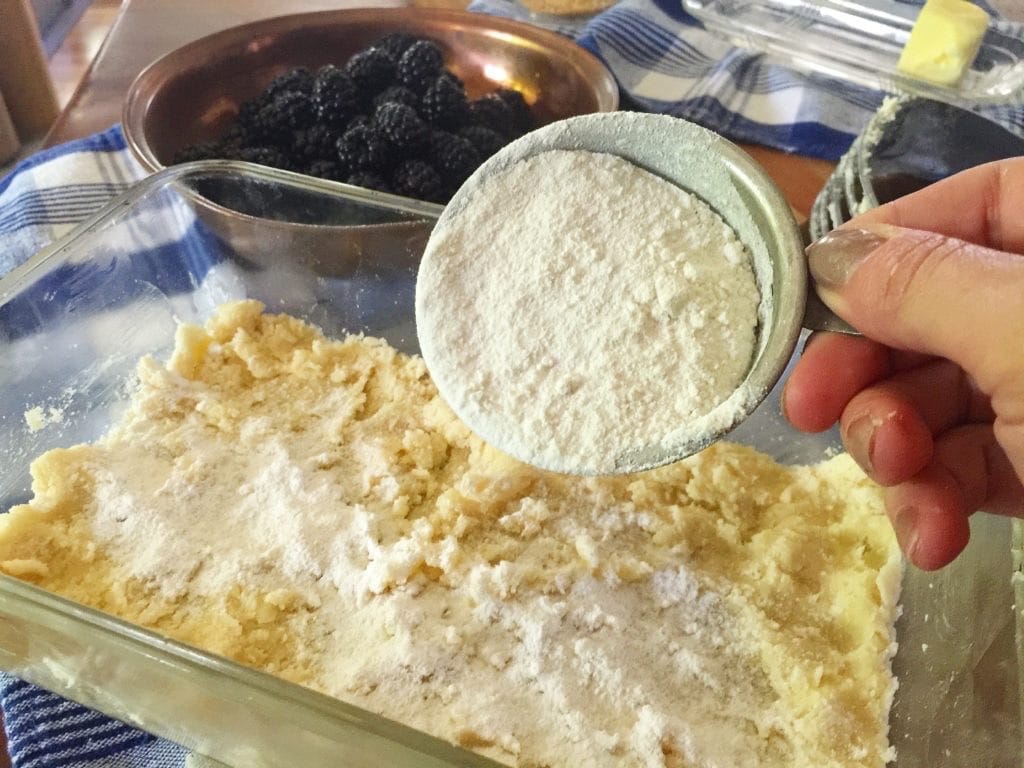Blackberry Custard Cake