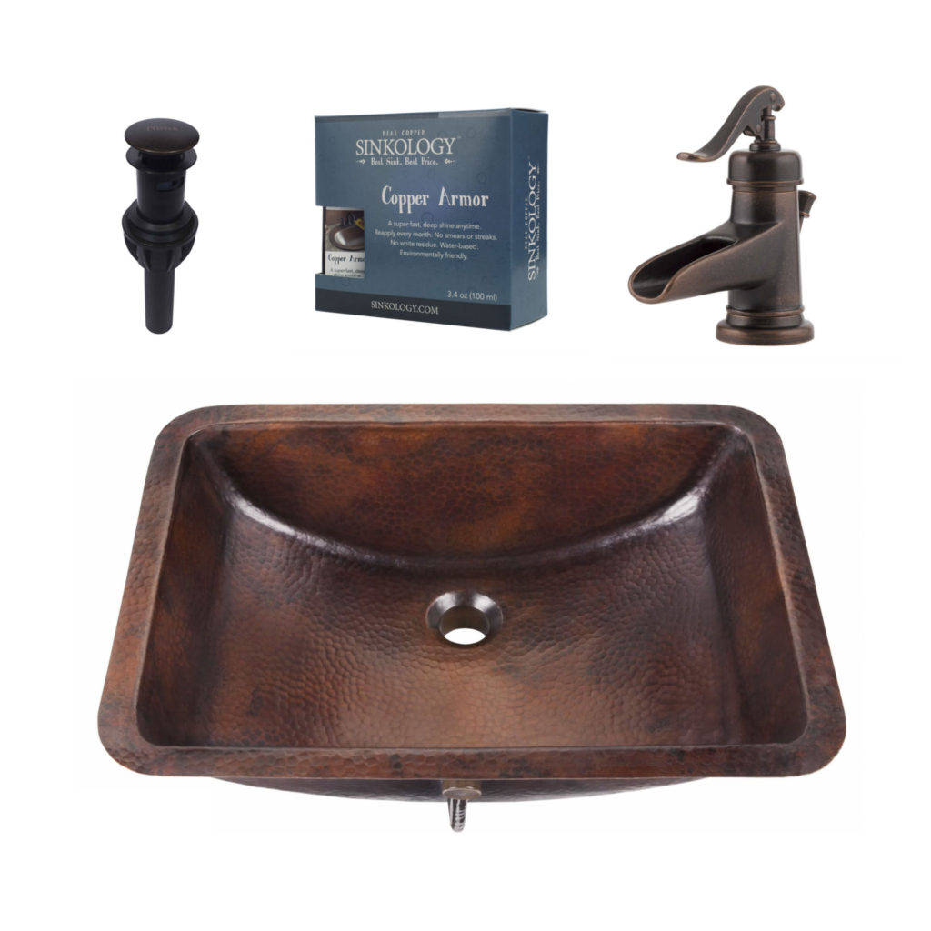 Curie All In One Undermount Sink And Ashfield Faucet Kit