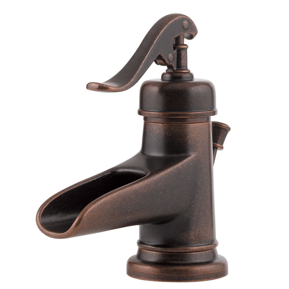 Ashfield Single Handle Vessel Faucet by Pfister – Rustic Bronze - Sinkology