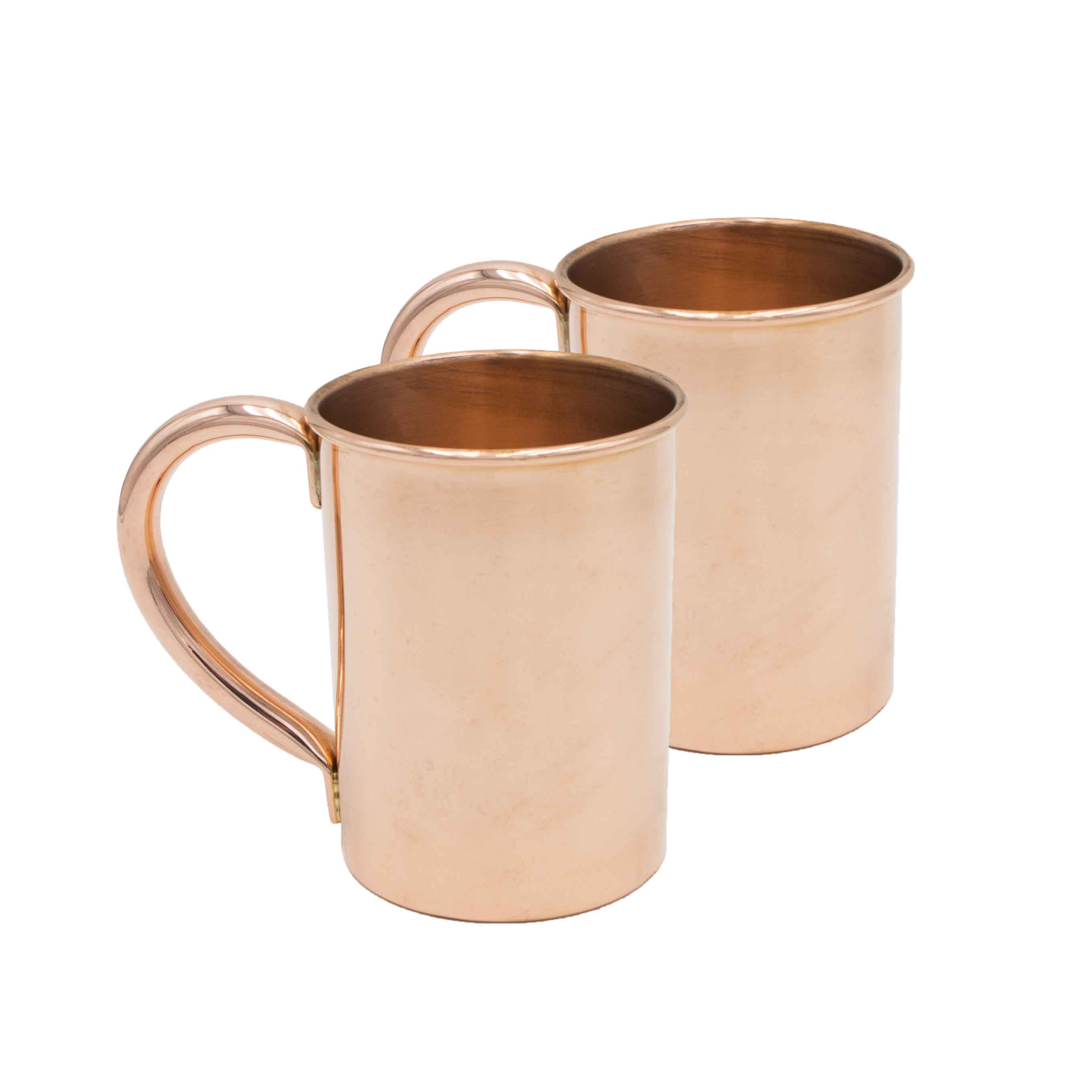 Pure Copper Beer Mugs Unique Tankard Look Handmade Solid and Pure Copper Beer Stein No Lining Ice Cold Beer Moscow Mules Capacity 20 Ounce 