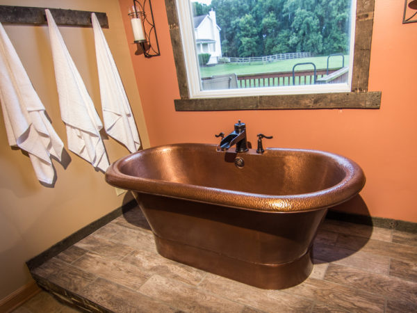 Before and After: A Copper Bathroom Duet
