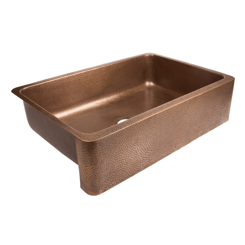 Lange Farmhouse Copper Kitchen Sink By Sinkology