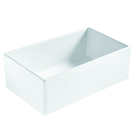 bradstreet ll fireclay sink at an angle