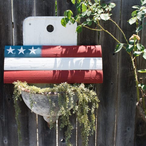 a diy wooden American flag
