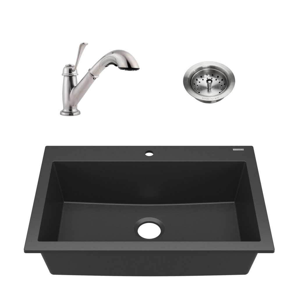 Camille All In One Granite Composite Kitchen Sink With