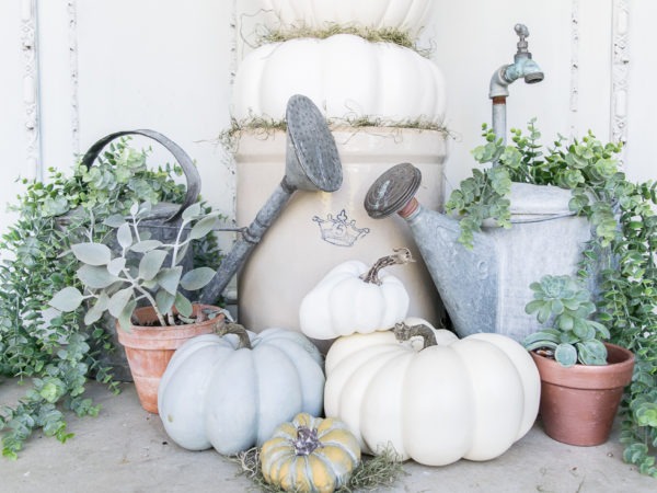 DIY Fall Pumpkin Topiary