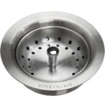 stainless steel basket strainer drain with logo