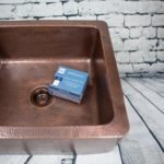 copper careiq kit, defend protective sealant, in copper kitchen sink