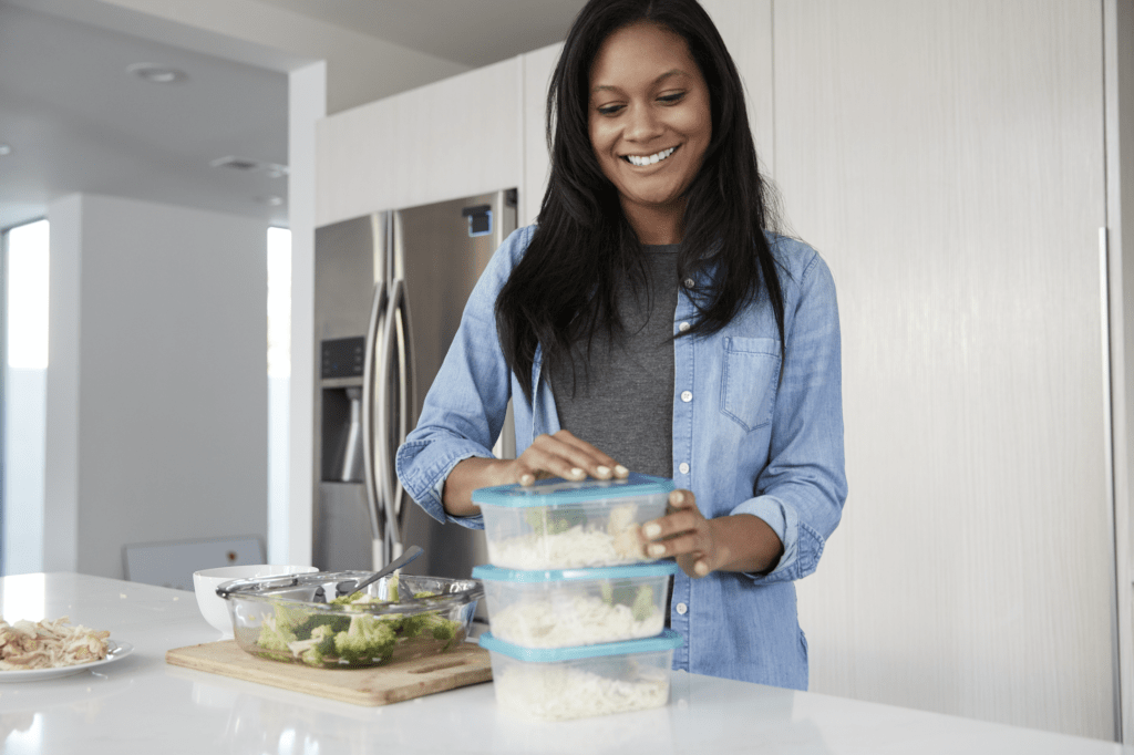 prepping food