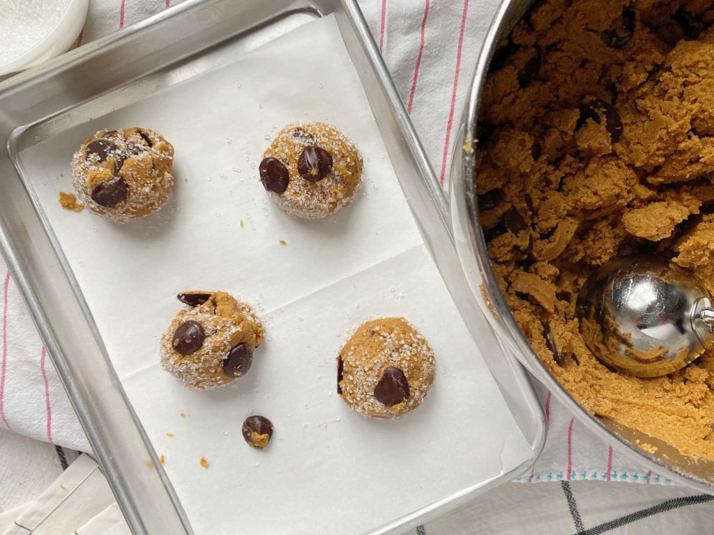 cookies on a sheet pan