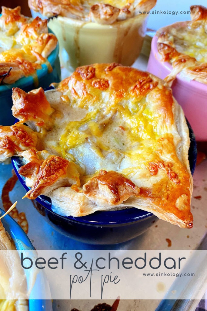 beef and cheddar pot pie pin
