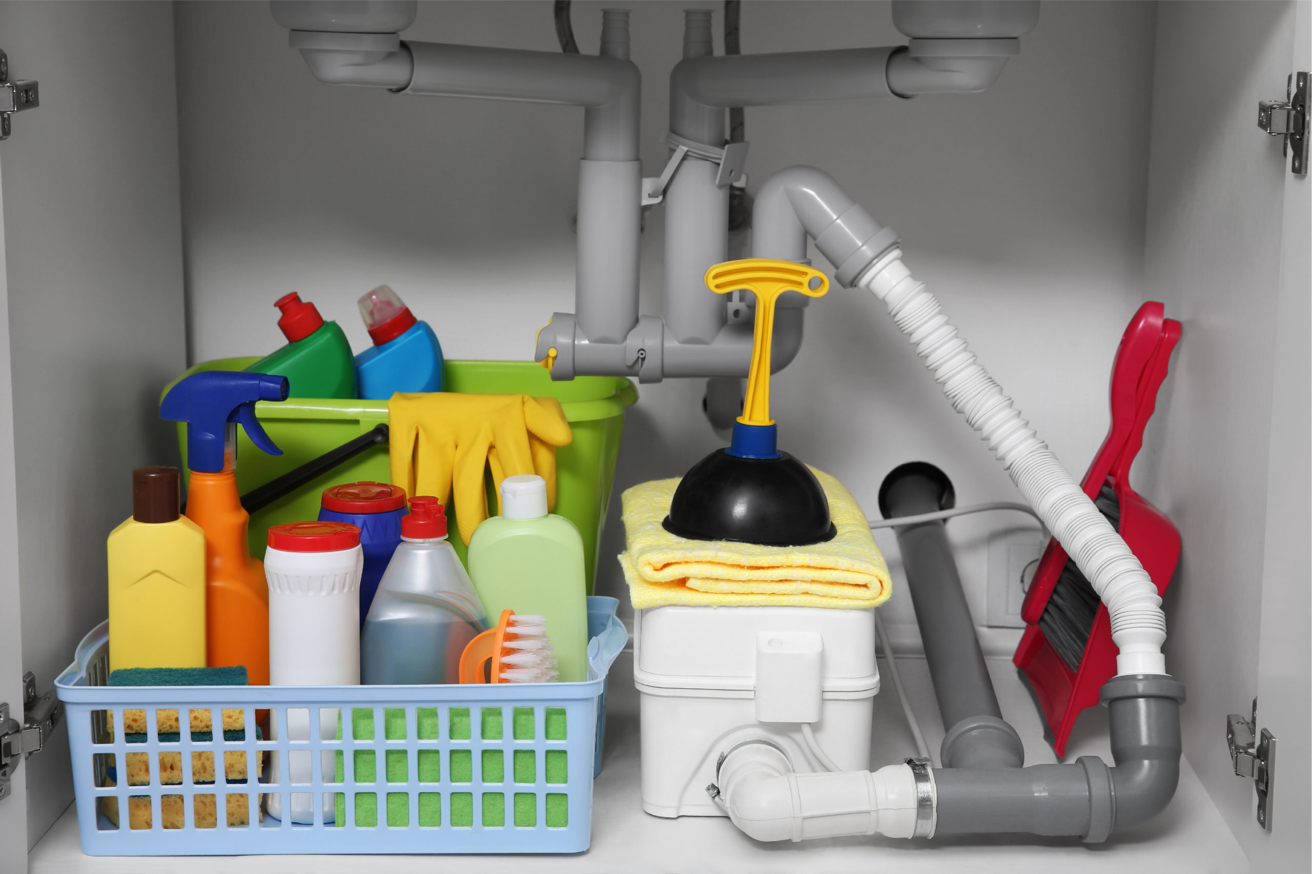kitchen cleaner organized