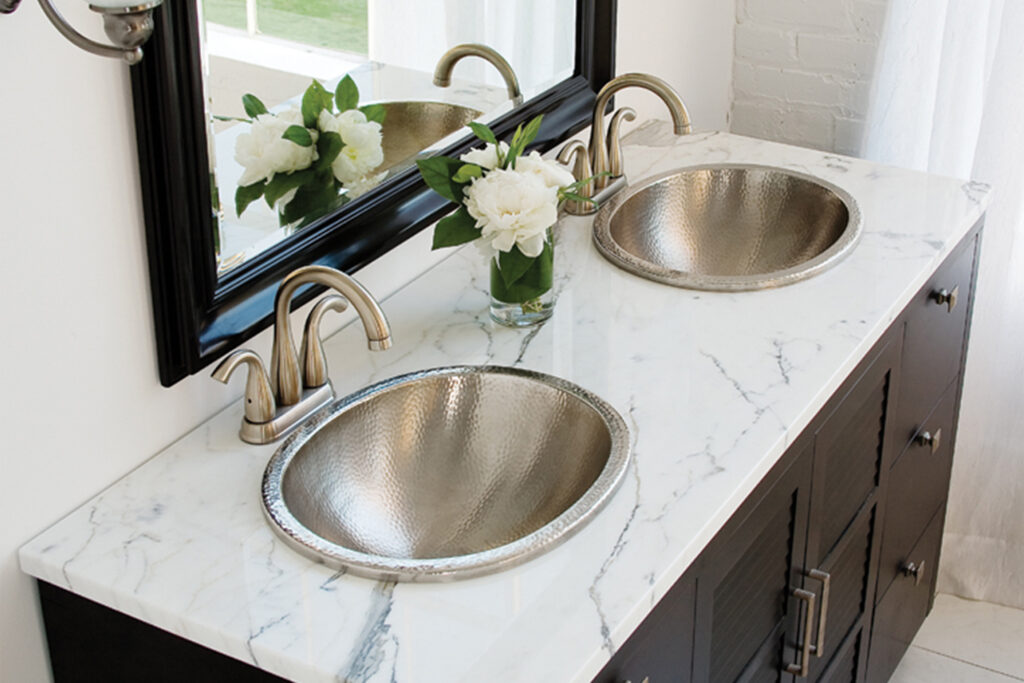 dual-flex sinks installed drop-in style
