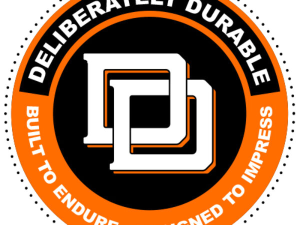 Deliberately Durable Round Badge Logo