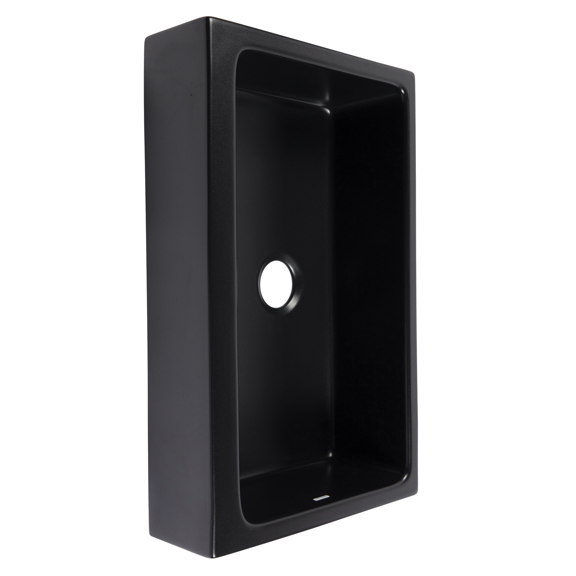 Matte black fireclay farmhouse quick-fit kitchen sink