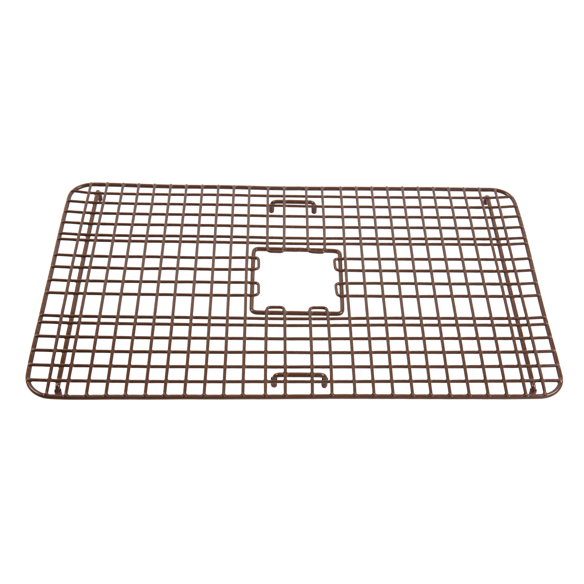 antique brown bottom grid for kitchen sink
