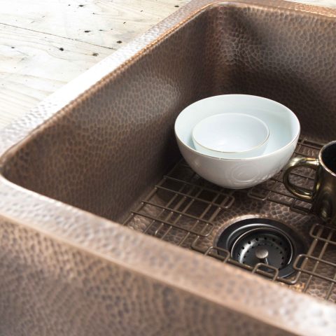 rustic bronze bottom grid for kitchen sink