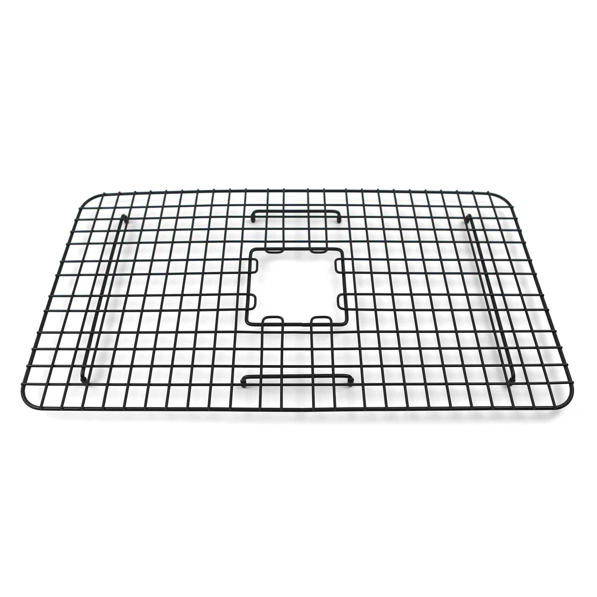 matte black bottom grid for kitchen sink