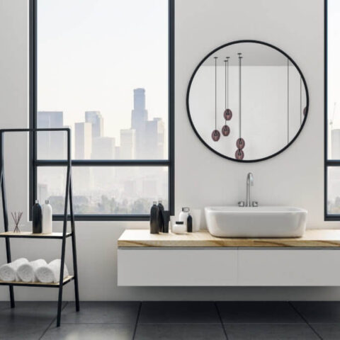 a modern bathroom