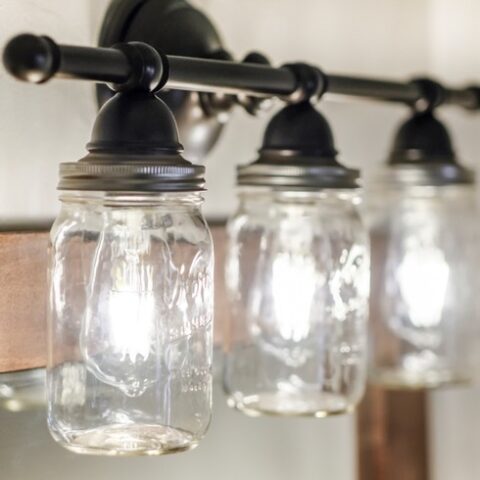 mason jar light fixture