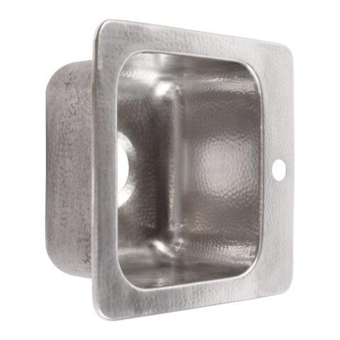 A drop-in stainless steel bar prep sink.