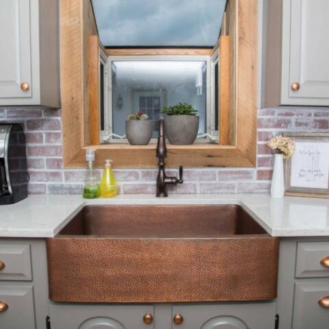 a copper sink
