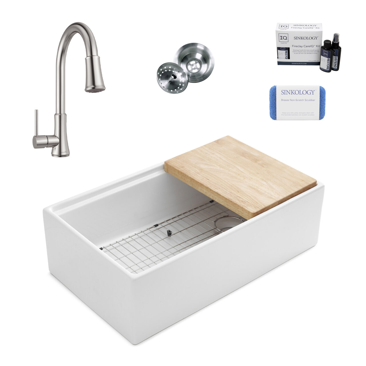 Bradstreet II 33" Fireclay Workstation Sink with ??? Pfirst Faucet