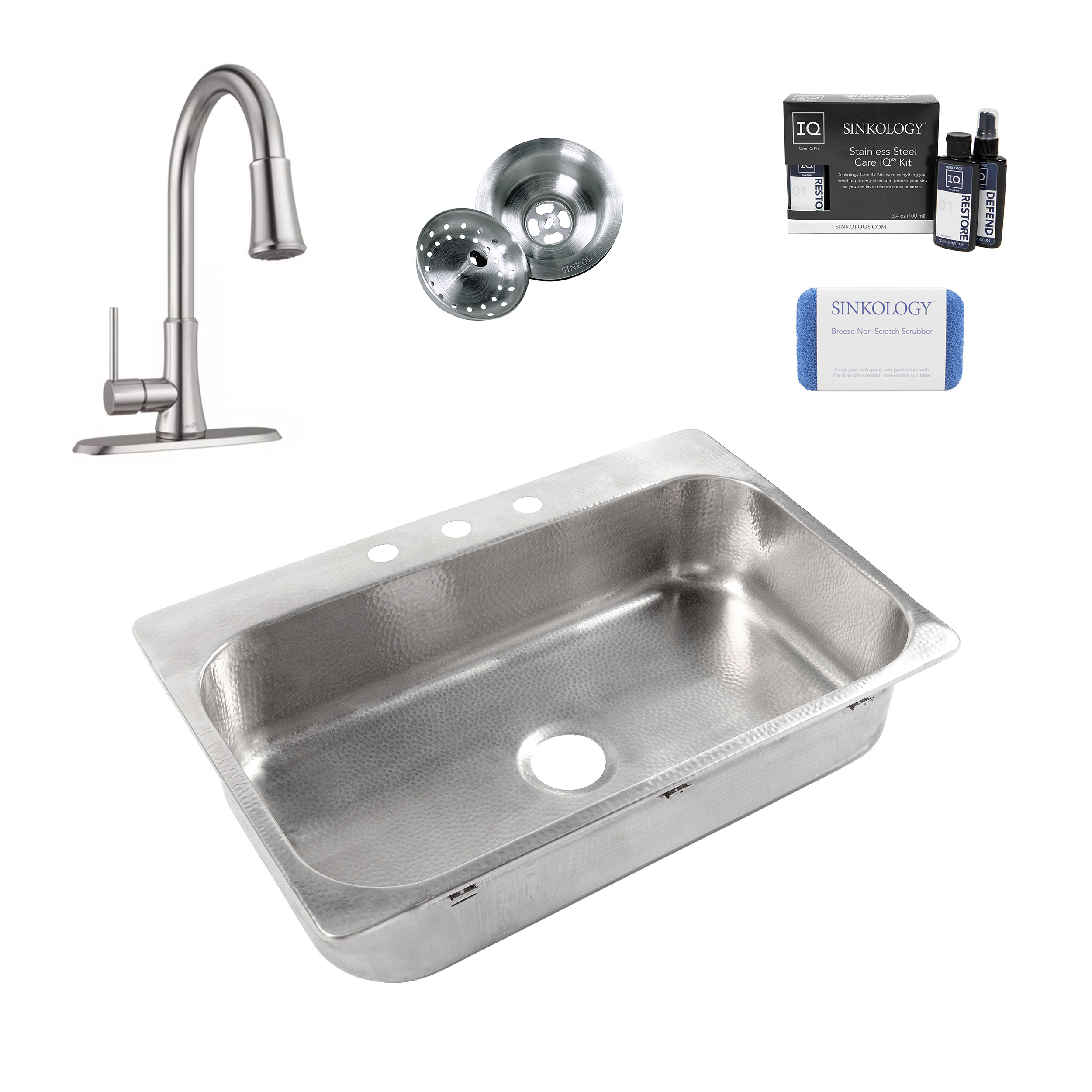 Angelico 33″ Stainless Steel Sink Stainless Steel Pfirst