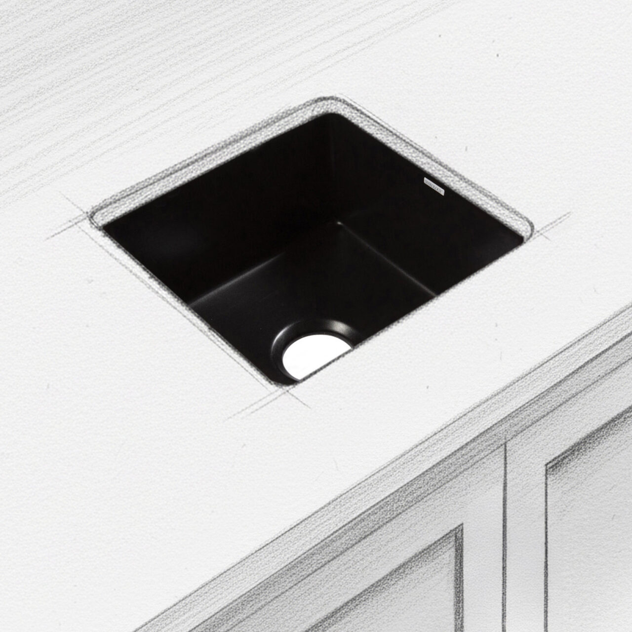 Eden 18" undermount fireclay bar prep sink in matte black. SP400-18FC-MB