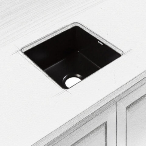 Eden 18" undermount fireclay bar prep sink in matte black. SP400-18FC-MB
