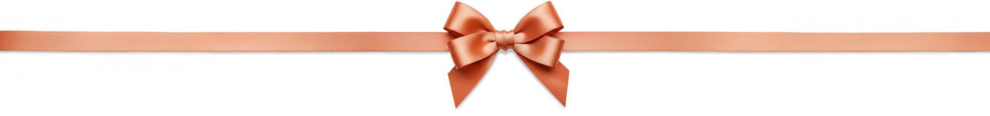 Copper satin gift bow