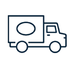 Icon of a freight truck to convey availability