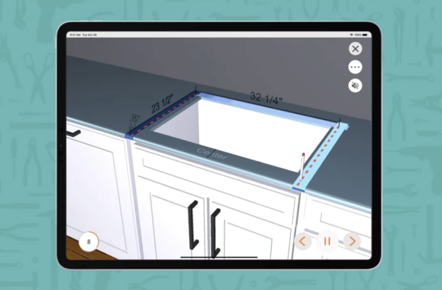 BILT App installation preview shown on an ipad on a green background.